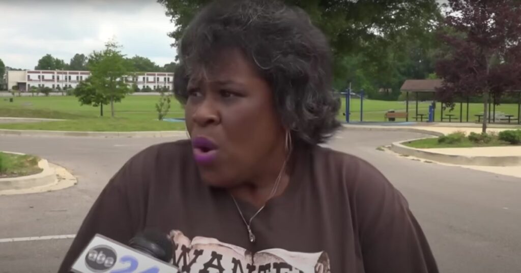 This YouTube screen shot captures the moment gunshots were heard during a WATN-TV interview in Memphis, Tennessee.